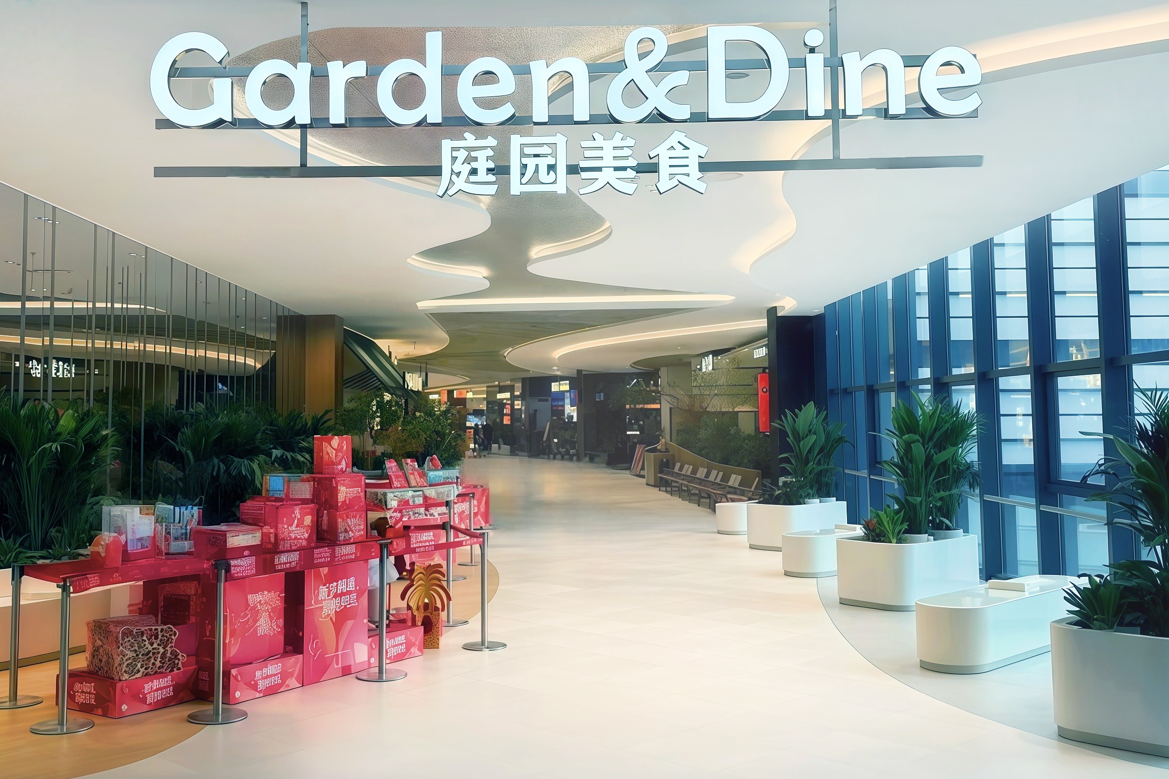 永旺梦乐城广州新塘3F美食区